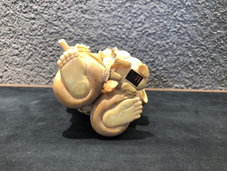 象牙 置物 「蝦蟇仙人」 ｜骨董品買取 緑和堂