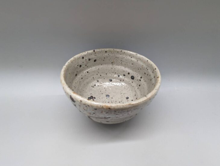 古唐津茶碗銘多福京都雁半傳来薮内家[十代]竹翠紹智休々斎書付