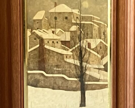 福井良之助 『雪中の黄金分割』 ｜骨董品買取 緑和堂