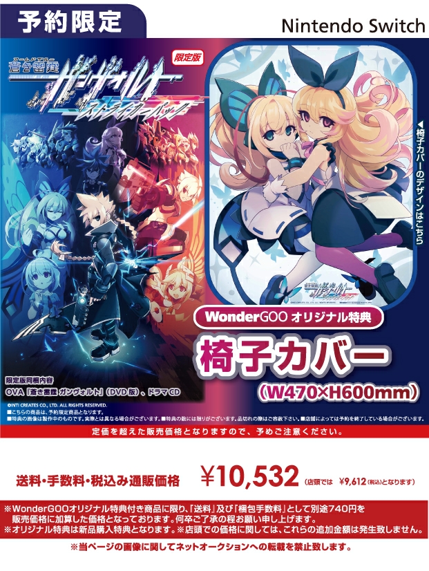 Nintendo Switch 蒼き雷霆 ガンヴォルト ストライカーパック 限定版