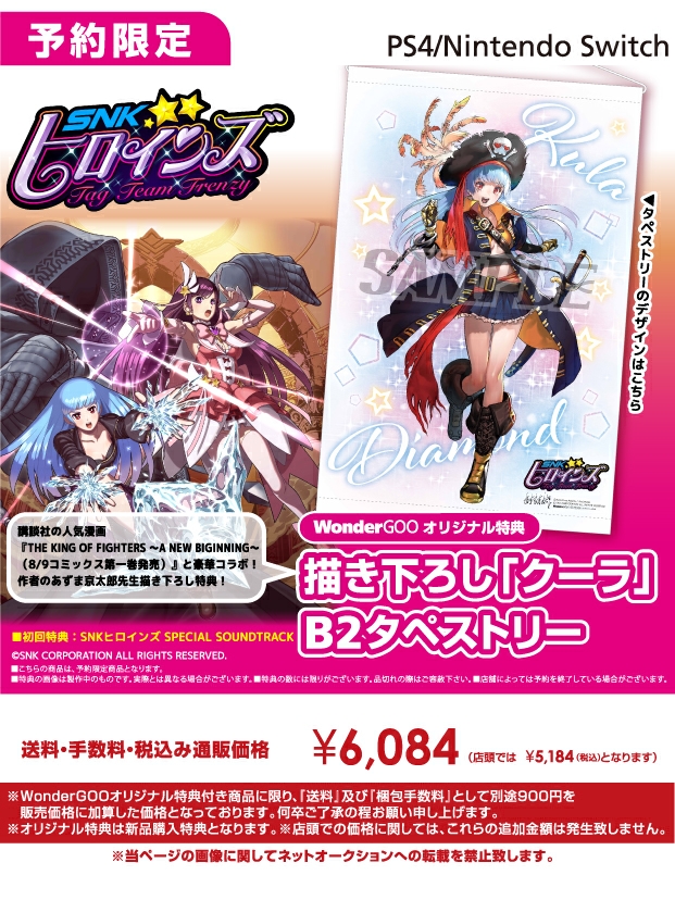 PS4/Nintendo Switch SNKヒロインズ Tag Team Frenzy【オリ特】描き