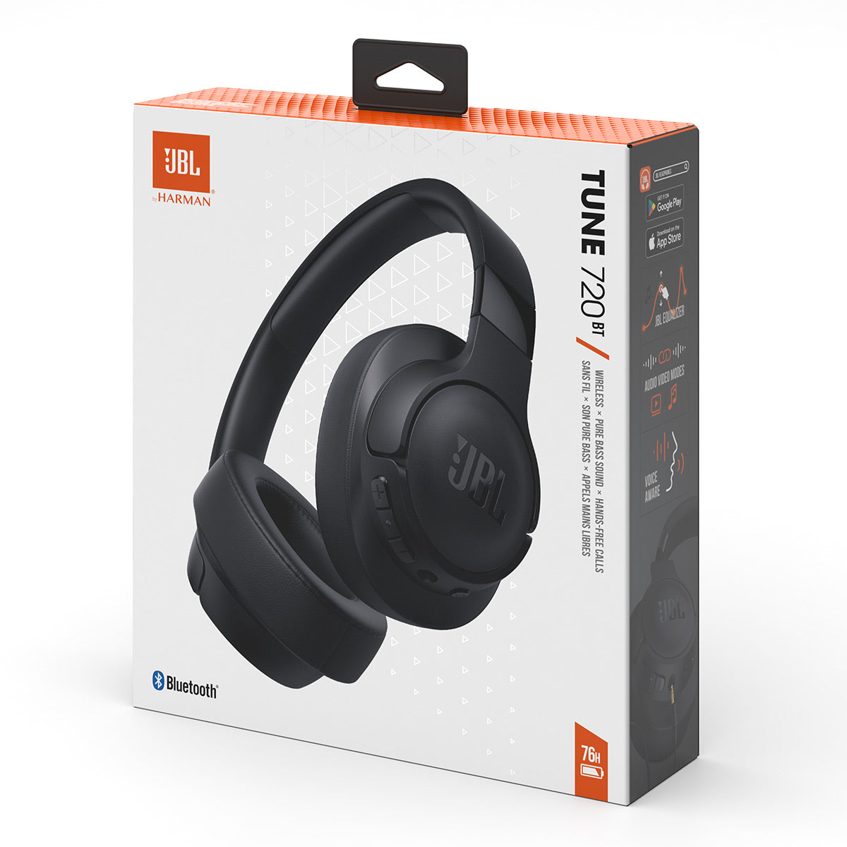 JBL Tune 720BT Wireless Over-Ear Headphones (Black) – World Wide