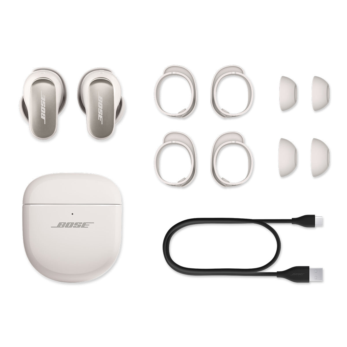 Bose QuietComfort Ultra Wireless Noise Cancelling Earbuds (White