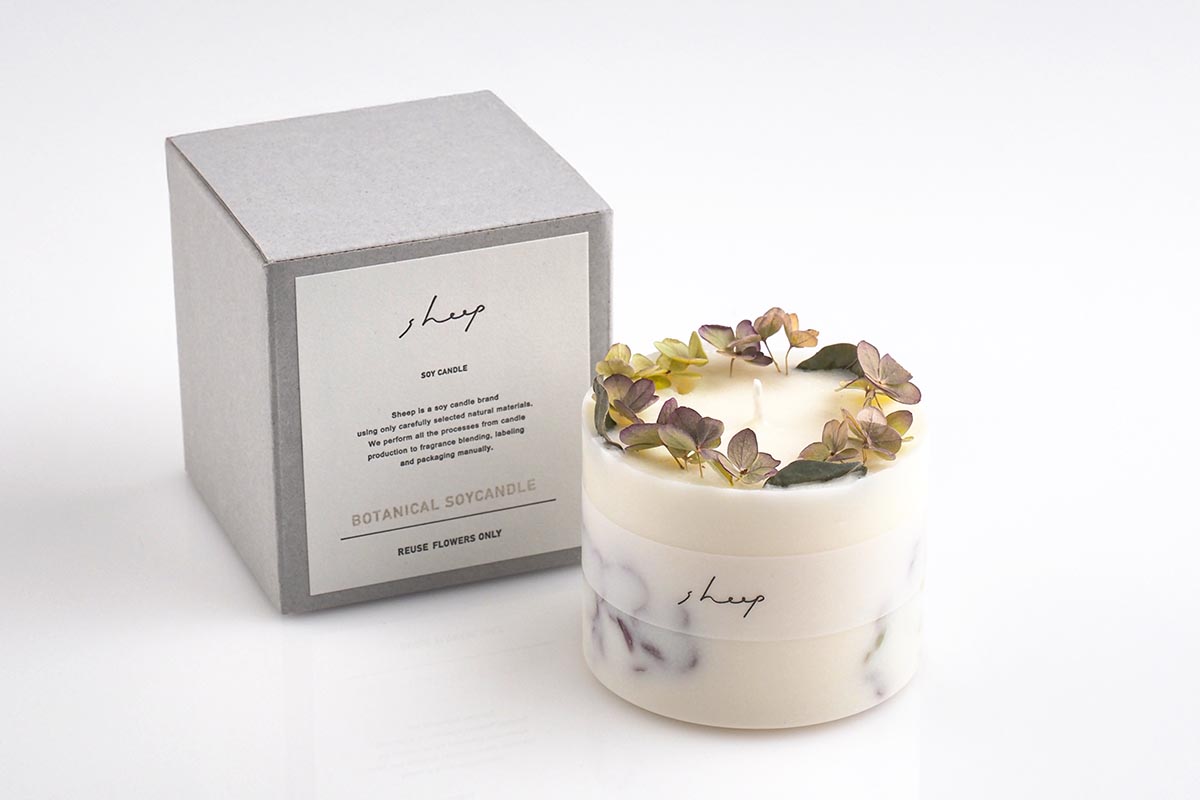 Botanical Soy Candle ボタニカルソイキャンドル / Sheep Design