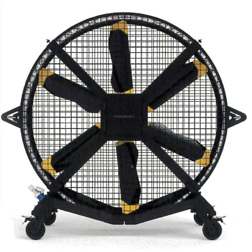 静音大型工場扇1600mm（単相200V仕様）/M3469AE-1600F/測定/包装/物流