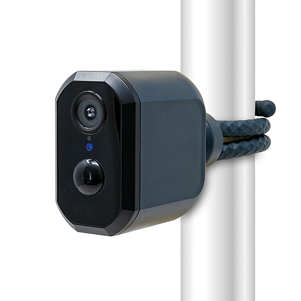 充電式どこでも簡単取付防水WiFiスマホ連動防犯カメラ用盗難防止