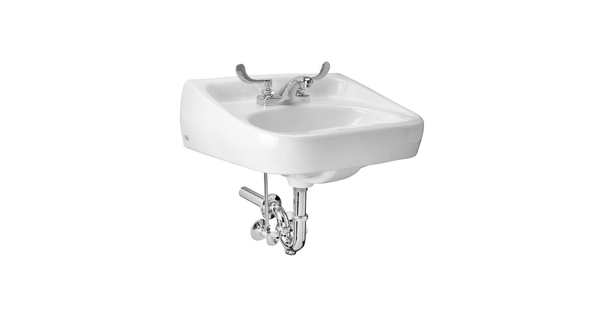 Zurn Elkay Z.L3.M Manual Faucet Lavatory System with Wall Hung