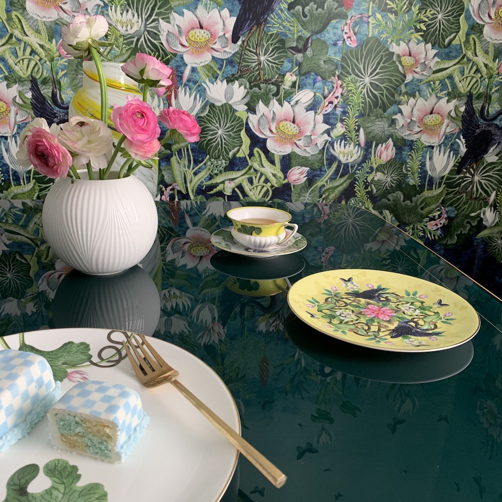 ワンダーラスト ウォーターリリー 20cm プレート イエロー|WEDGWOOD