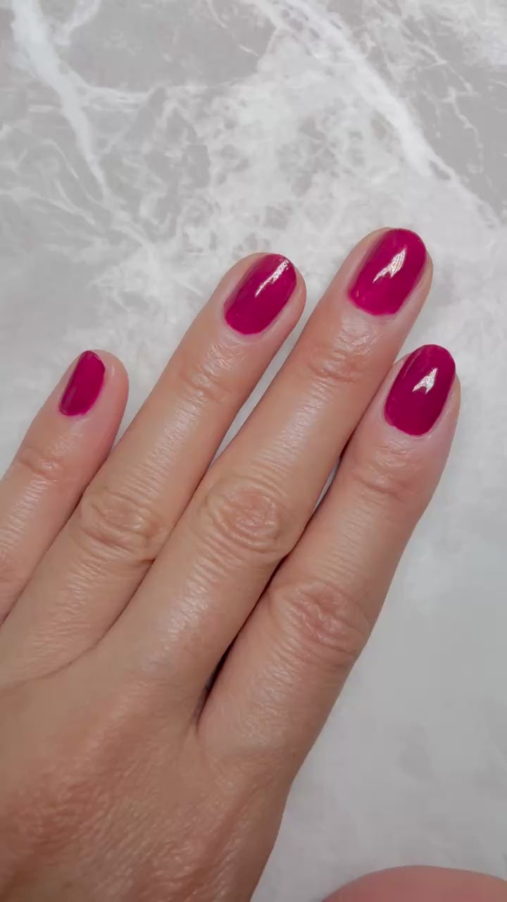 12 FREE Nail Cover Hardener TF-07 Cranberry Red l HOMEI Weekly Gel