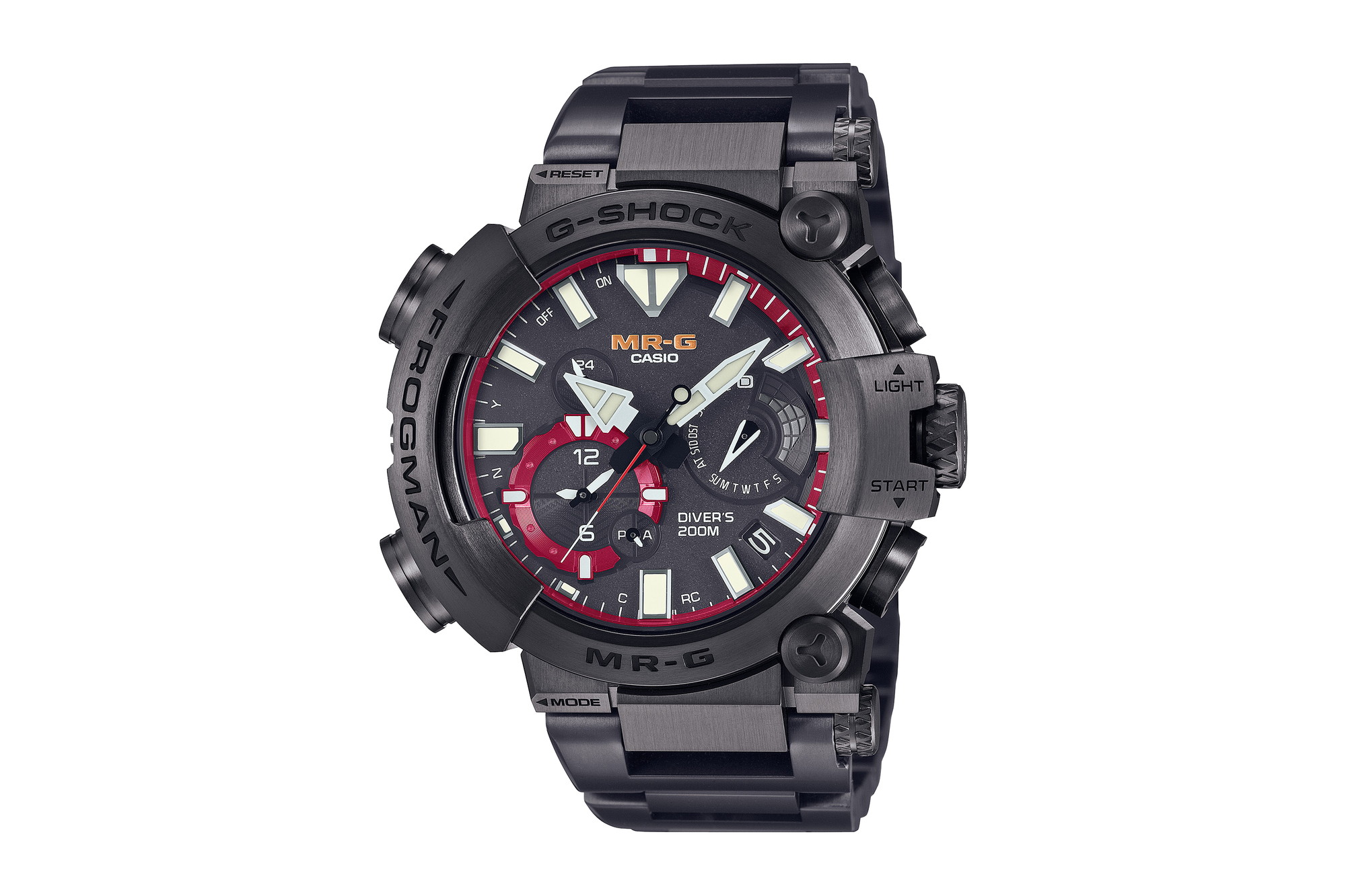 G-SHOCK MR-Gフロッグマンに“レッド” チタンブレスレット標準装備