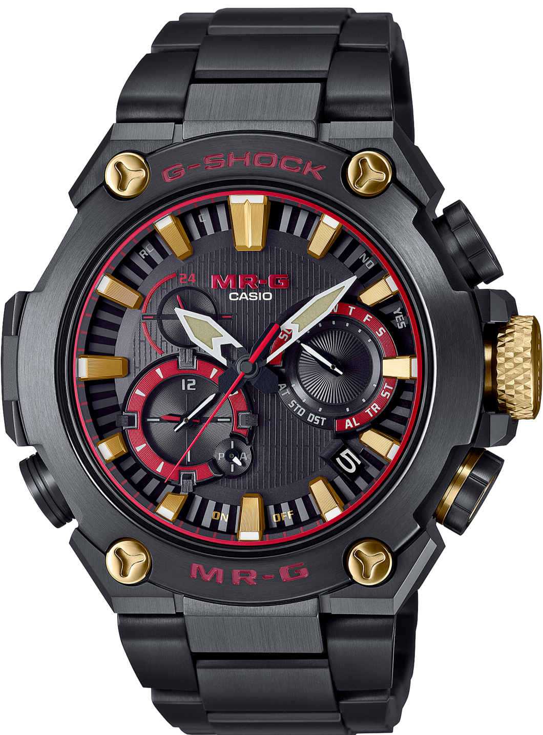 Casio G-Shock MR-G Titanium GPS Solar Akazonae Red Gold MRG-B2000B