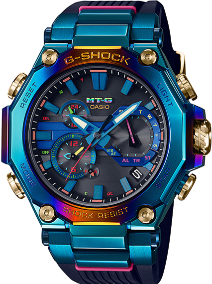 Casio G-Shock MTG Solar Rainbow Blue Phoenix Special MTGB2000PH-2A