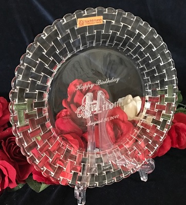 クリスタルプレート名入れ｜名入れギフト・名入れ記念品 綿の実工房