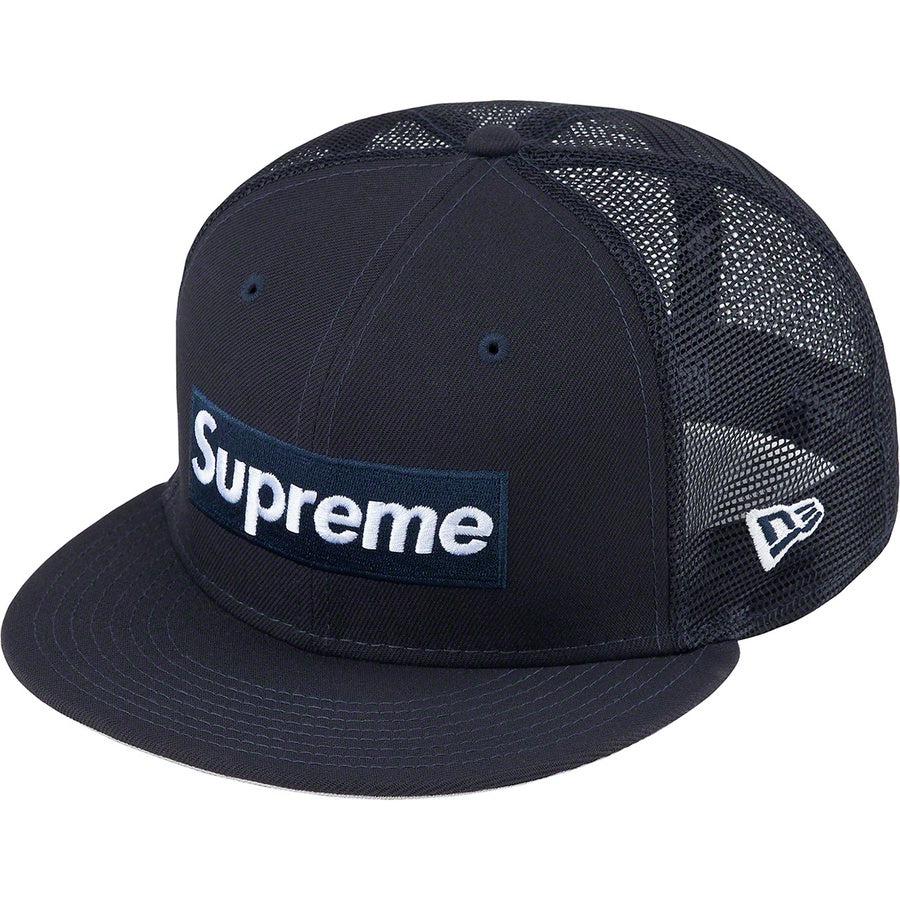 Buy Supreme Box Logo Mesh Back New Era® (Navy) Online - Waves Au