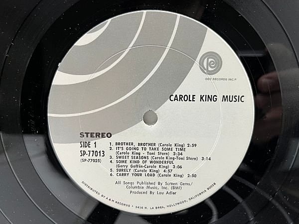 CAROLE KING / Music (LP) / Ode | WAXPEND RECORDS