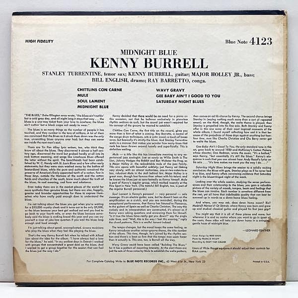 KENNY BURRELL / Midnight Blue (LP) / Blue Note | WAXPEND RECORDS
