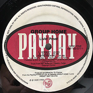 GROUP HOME / Livin' Proof (LP) / Payday | WAXPEND RECORDS
