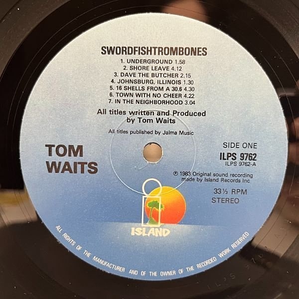 TOM WAITS / Swordfishtrombones (LP) / Island | WAXPEND RECORDS