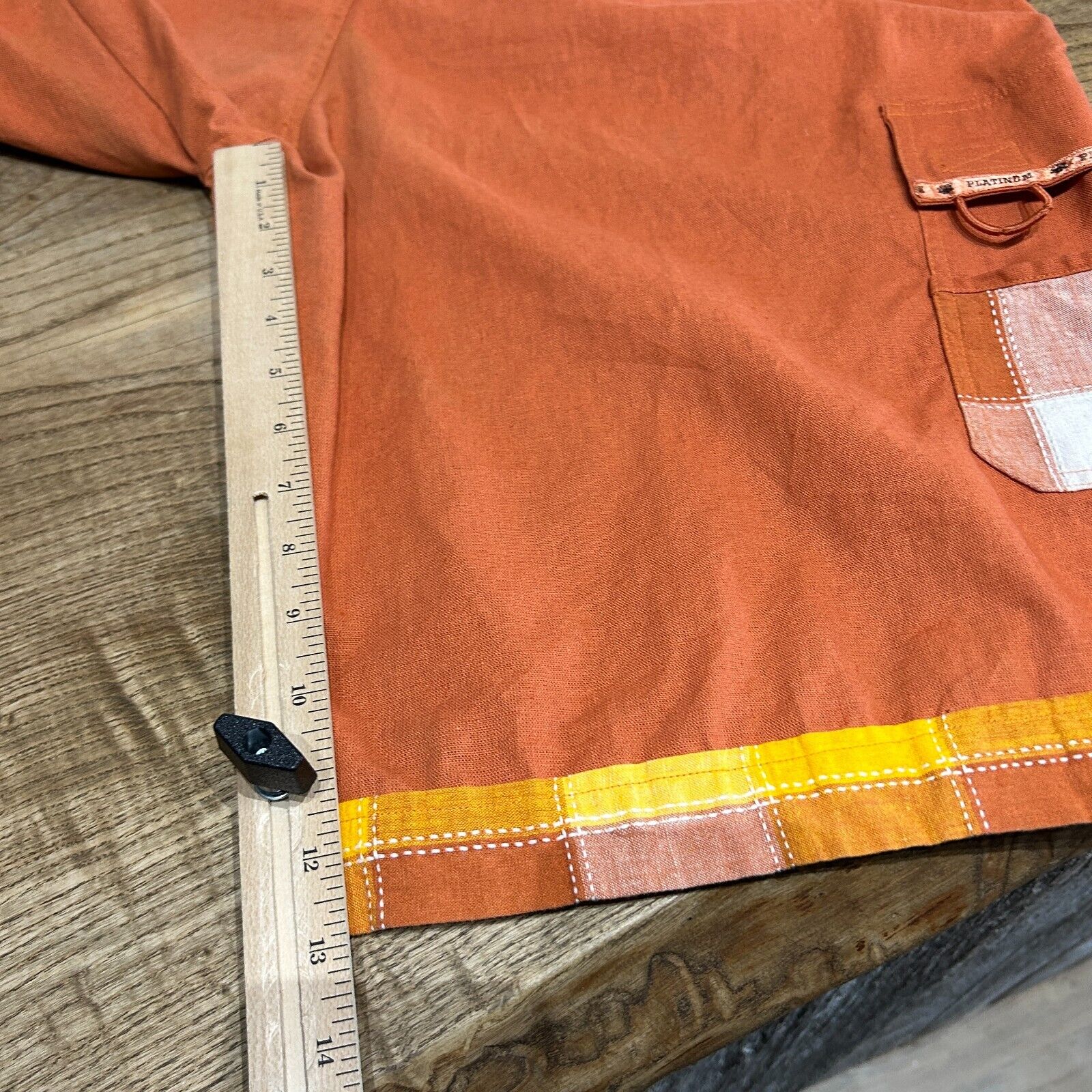 VINTAGE 90s | Platinum Hip Hop History Linen Baggy Shorts sz W36