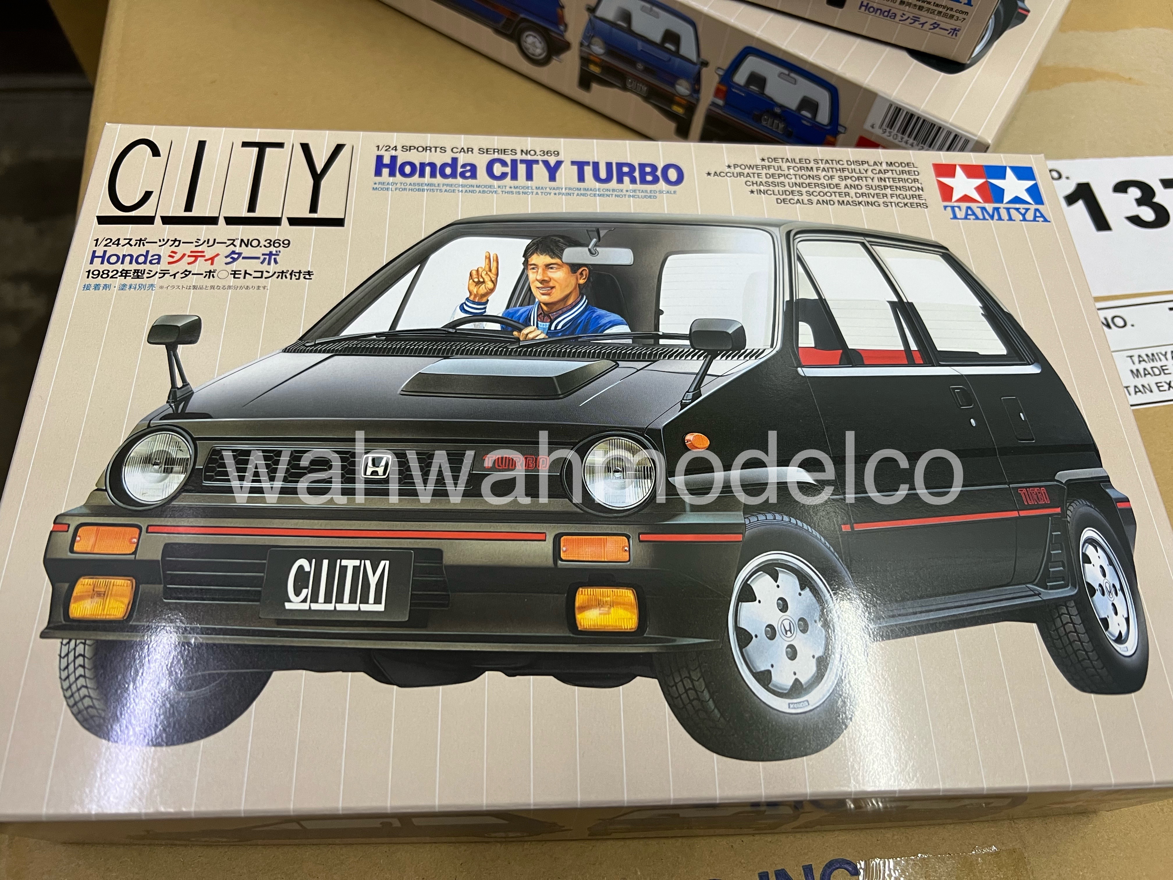 Tamiya 24369 1/24 Scale Model Sport Car Kit Honda City Turbo w