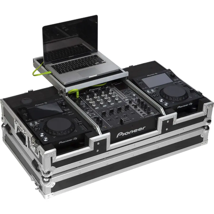 Flight case WMCD-1012LTSGLII para reproductor CD 10'' y mezcladora