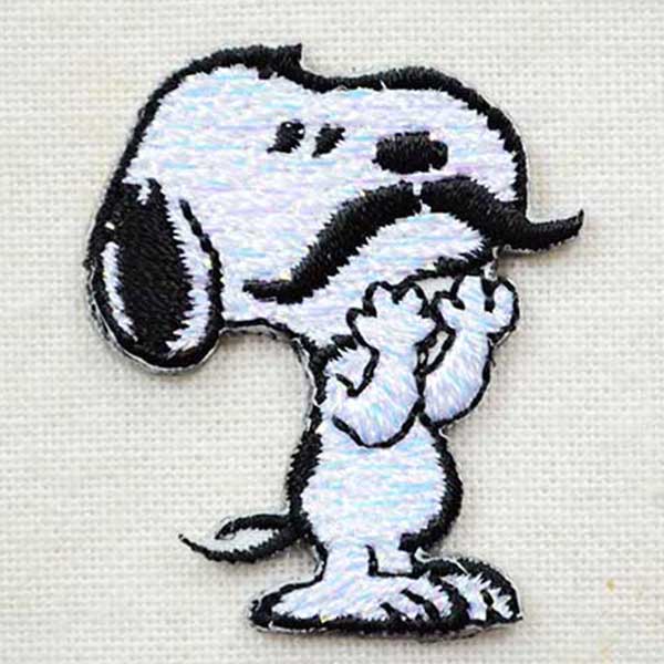 シールワッペン スヌーピー(マスタッシュ/ヒゲ) (S02Y2424) | ワッペン