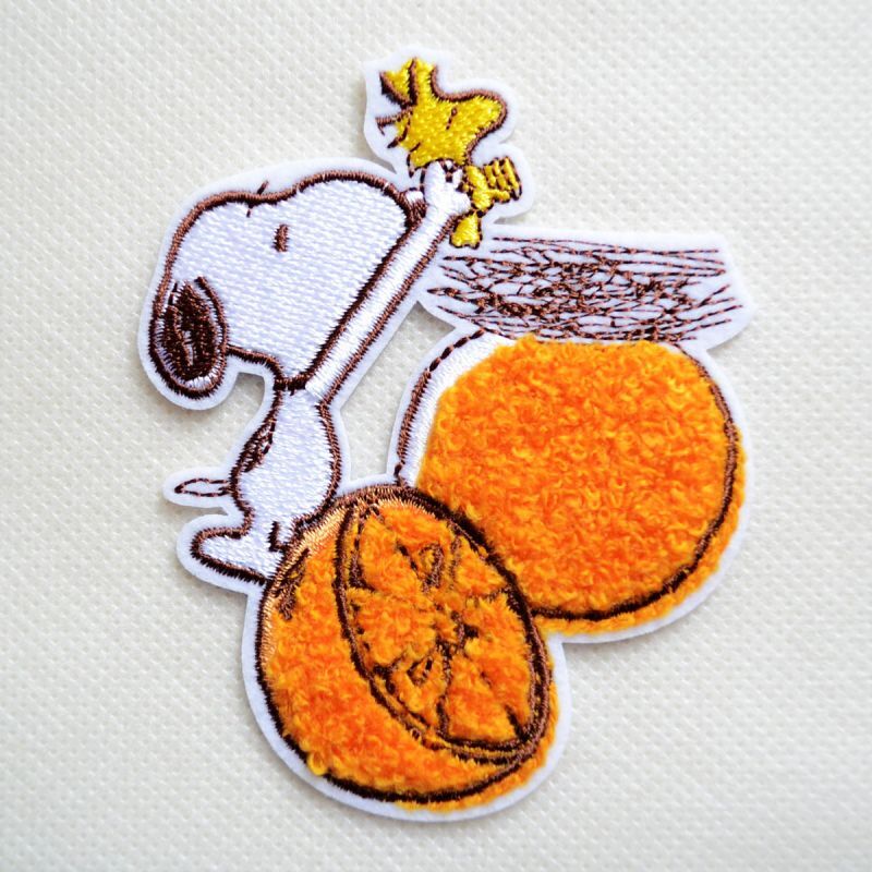 ワッペン スヌーピー ウッドストック フルーツ オレンジ | ワッペン