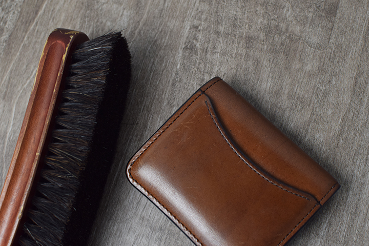 実際に、やってみました ～フルグレインブライドルの小傷を目立た