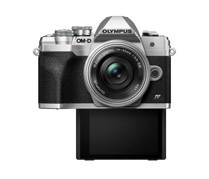 Olympus OM-D E-M10 Mark IV & EZ 14-42mm Lens - Silver