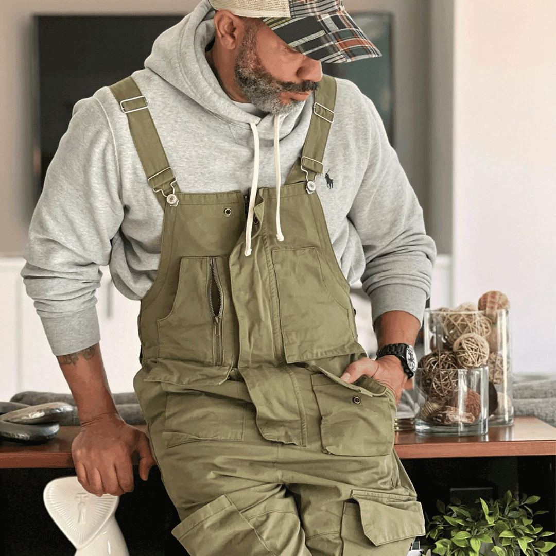 Sloppy Overalls Big Pockets Workwear with Zipper Fly – Wild Soul Co.
