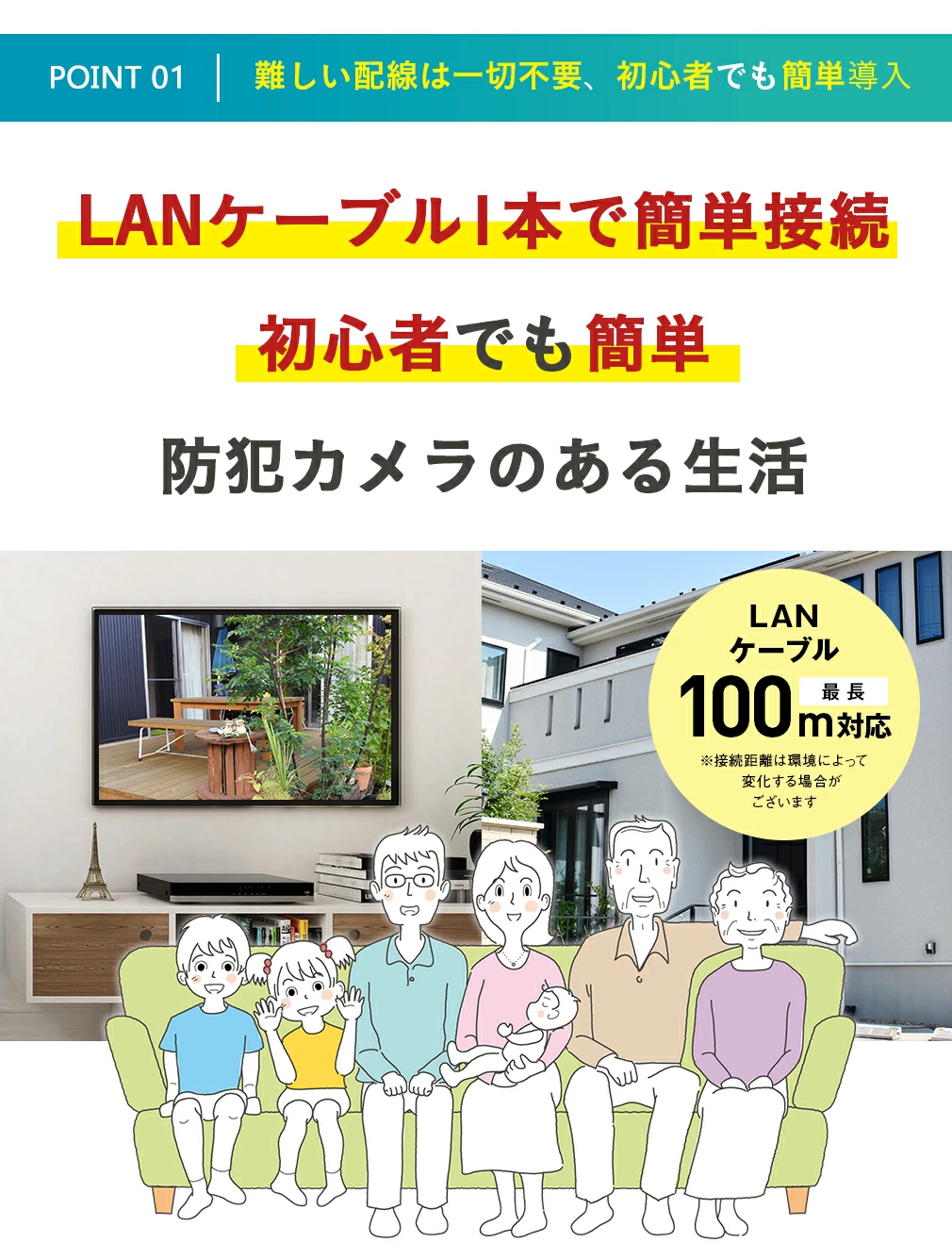 防犯カメラ屋外セット 4K 4CH POE【WTW 塚本無線】