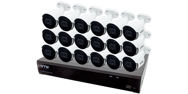 激安136万画素AHD防犯カメラとAHD-DVR・レコーダー(WTW-DA943)のフル