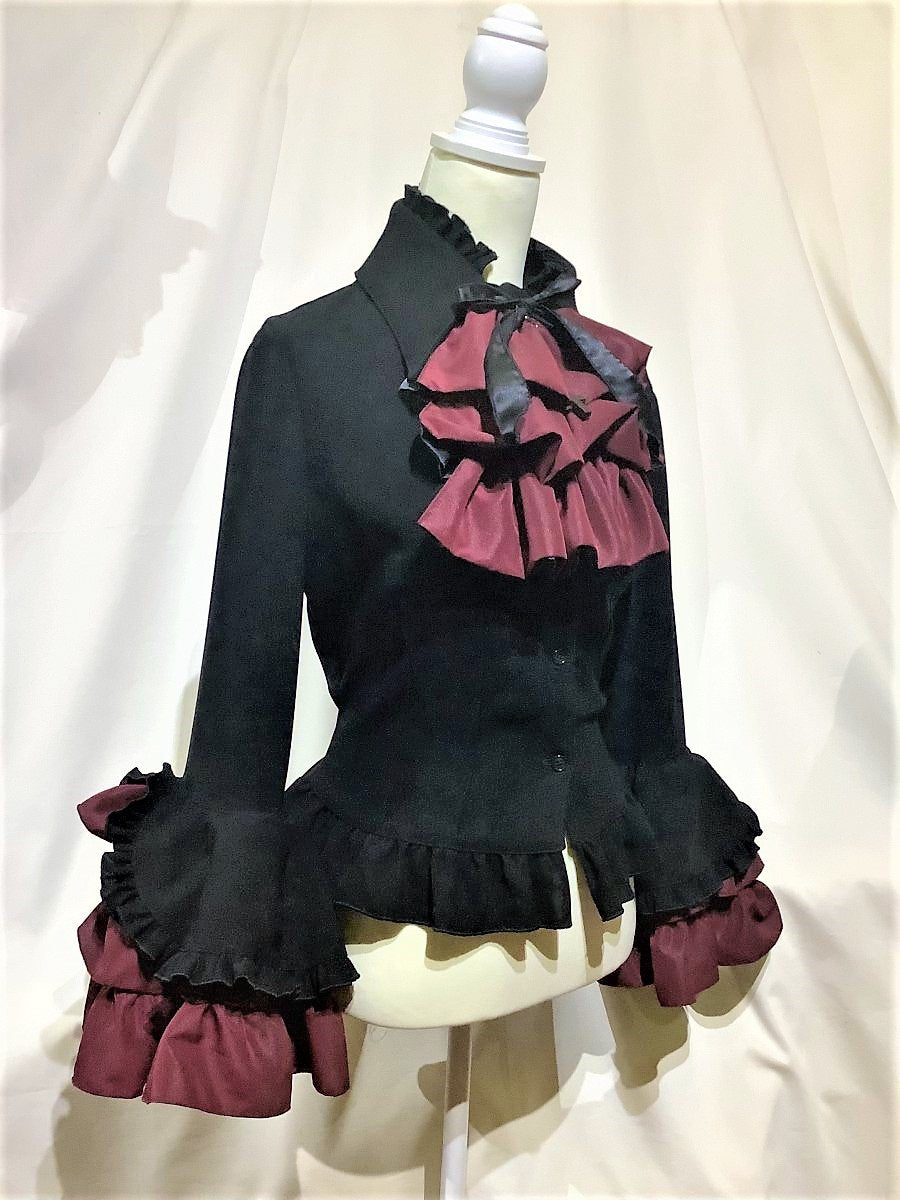 リバーシブルタイ付き姫袖ブラウス | MARBLE | ロリータ ゴスロリ