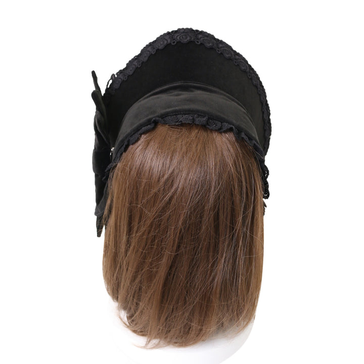 USED】別珍クラシカルボンネット（黒×シルバー） | ALICE and the