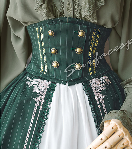 Unfinished 刺繍コルセット付きスカート | Surfacespell | ロリータ