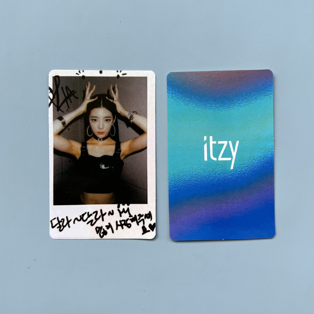 ITZY Signed Polaroid Style Photocard – Totemo Kawaii Shop