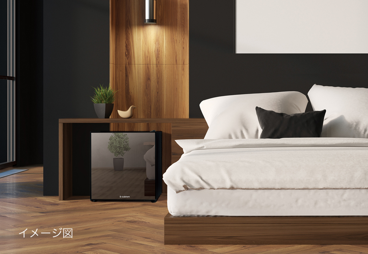 東通販取扱製品紹介 S-cubism社製 1ドアミラーガラス冷蔵庫 20L WRH