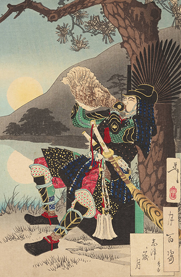 月岡芳年 作 「月百姿 志津ヶ嶽月」／ホームメイト