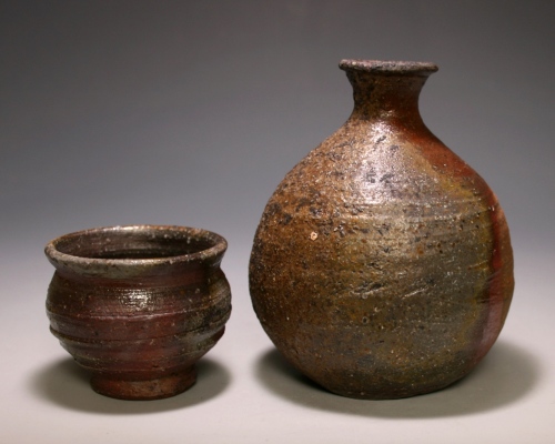 木村宗得（十六代） 作 「備前徳利（酒器セット）」 ～備前焼専門卸