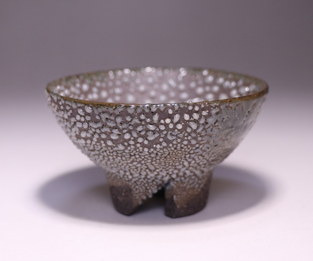 馬場隆志 作 「備前窯変黒ぐい呑」 ～備前焼専門卸小売店 川口陶楽苑～