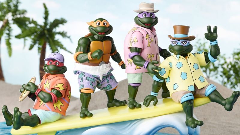 TMNT Sewer Surfing Turtles - SDCC 2025 Exclusive - The Toyark - News