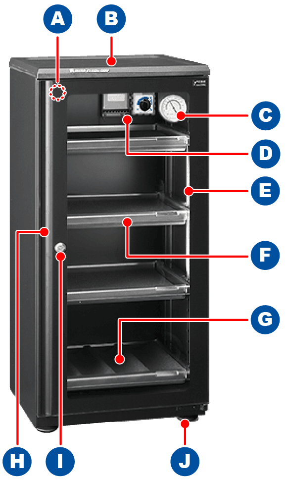 全自動防湿庫（デシケーター）ED-120CATP2(B)｜東洋リビング株式会社