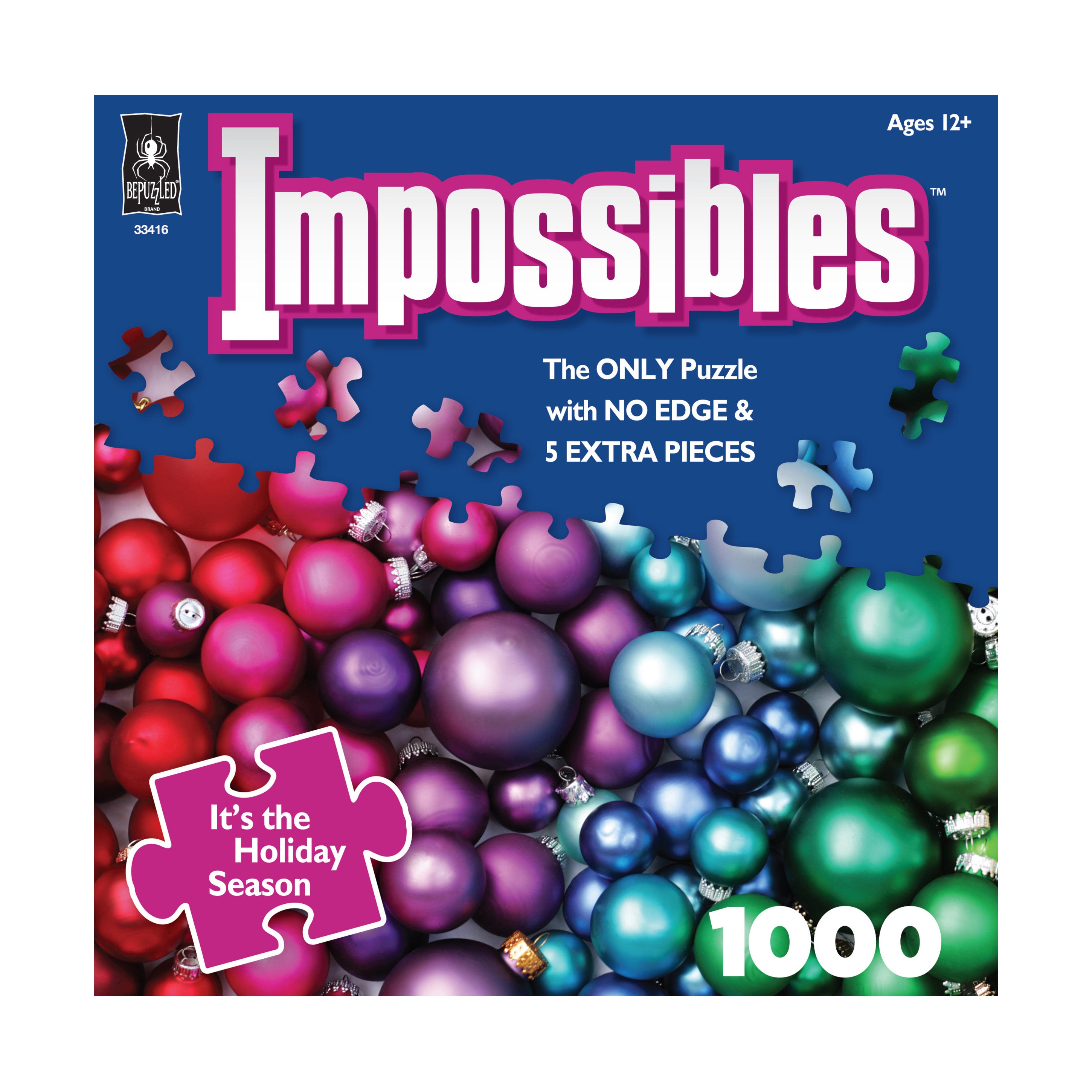 University Games Christmas Rainbow Gradient Impossible Jigsaw