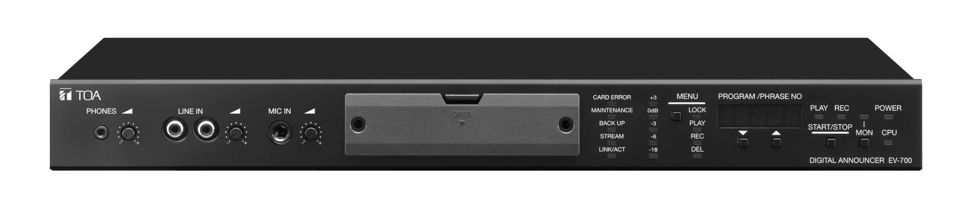 EV-700 | EV-700 Digital Announcer | Products | TOA Canada Corporation