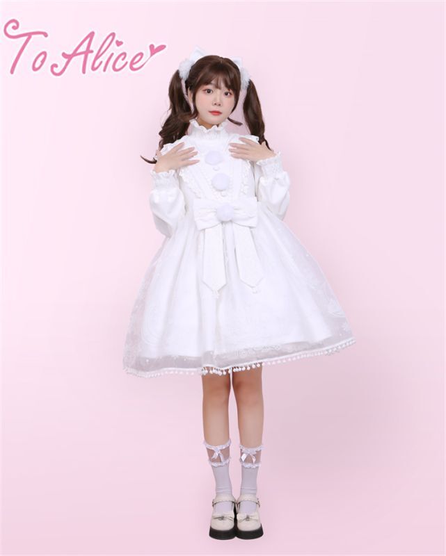 ToAlice】C5063 雪の結晶ケープ＆ジャンパースカートセットアップ - To