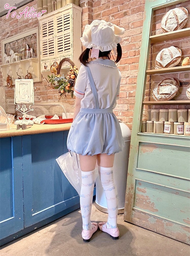 ToAlice】C8643アングリーサメちゃんサロペットパンツ - To Alice