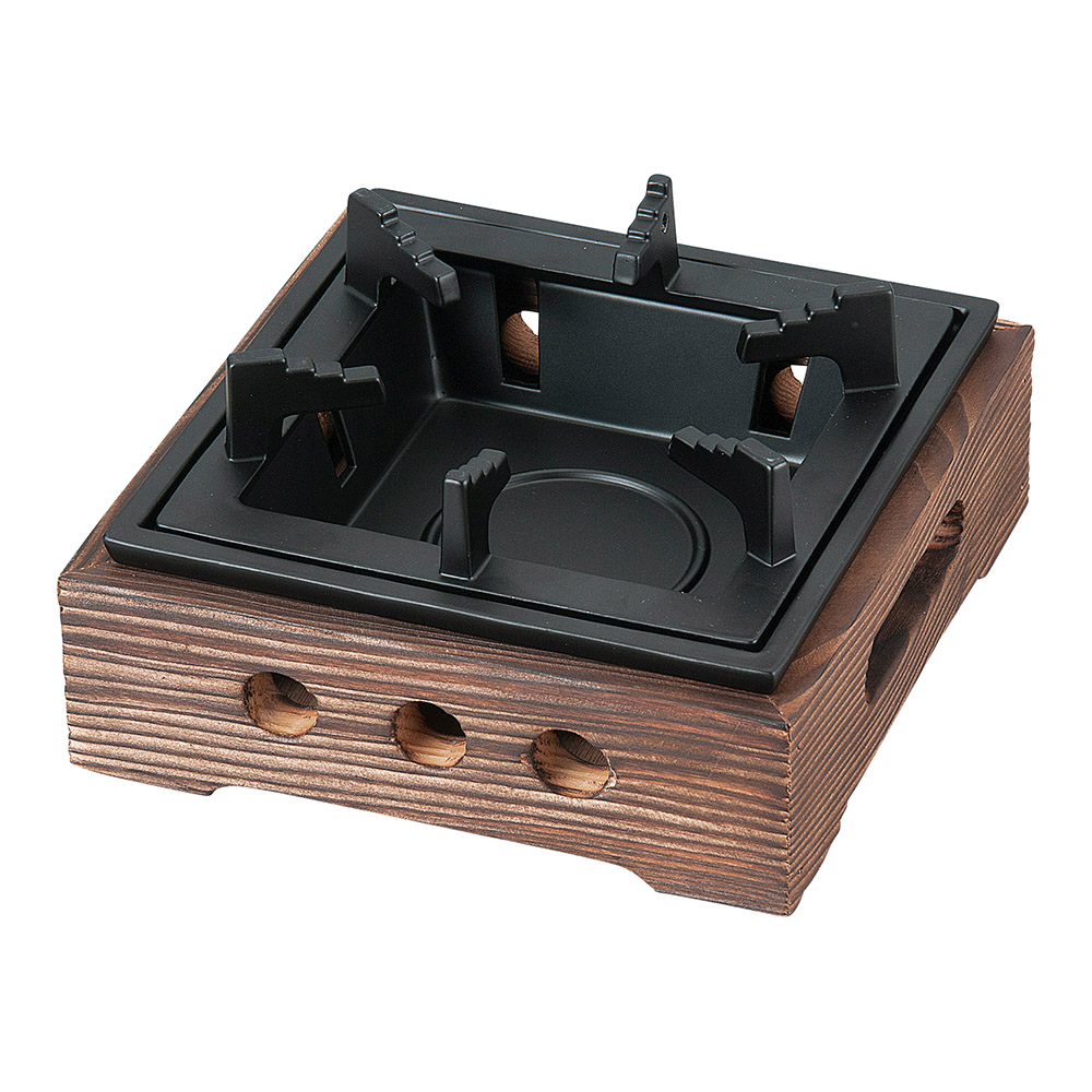 二連二段民芸調コンロ(卓上コンロ)|食器通販の陶磁庵