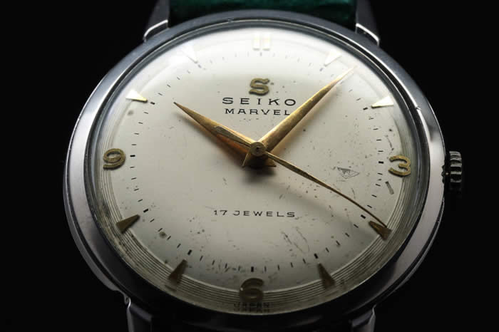 セイコー Sマーク マーベル 17石 18009 手巻 鶴印 OH済 滋賀 時計 買取