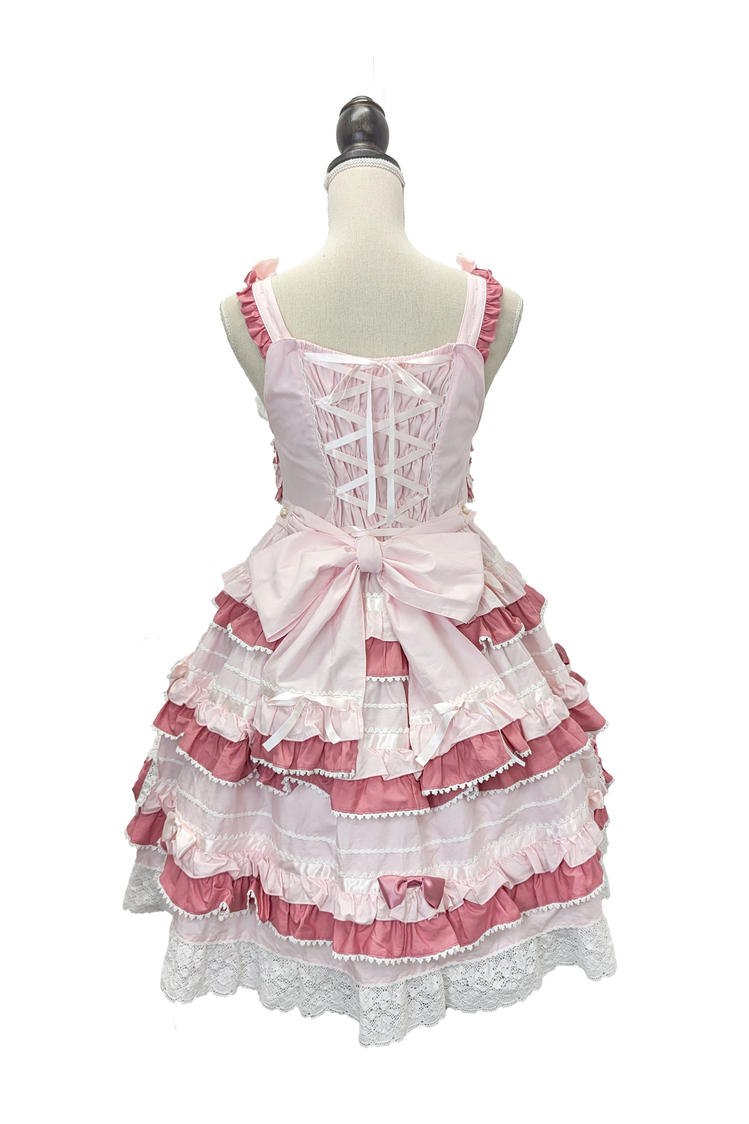 Bonbon Parfumジャンパースカート＋ヘッドドレスセット ピンク｜東京