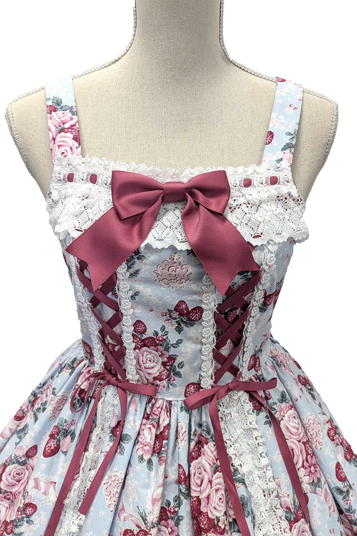 シュガーブーケ～永遠の乙女の憧れ～柄ジャンパースカートIV＆リボン